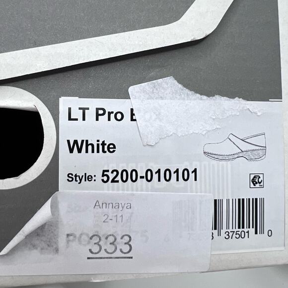 Dansko LT Pro Clog White Box Nursing Shoe Women 38/7.5 NWB Lightweight Comfort - Picture 11 of 11